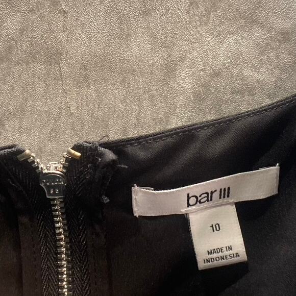 BAR III Women's Deep Black Sweetheart Cutout Ruffle-Sleeve Crop Top SZ 10 - Picture 6 of 8